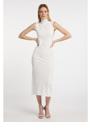 DreiMaster Damen Strickkleid in Wollweiss