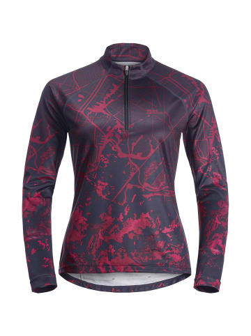 Jack Wolfskin WMOROBBIA L/S PRINTED in Steingrau