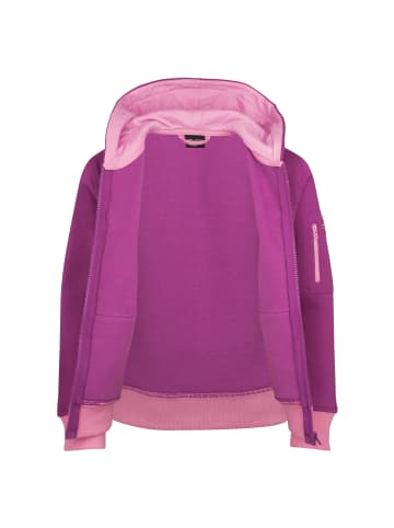Trollkids Sweatjacke Sortland in fresh berry/graphite