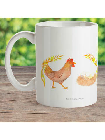 Mr. & Mrs. Panda Plastikbecher Huhn Stolz ohne Spruch in Weiß