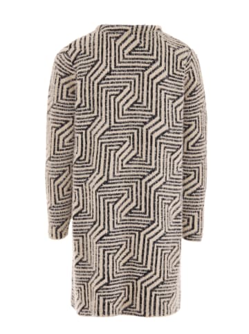 faina Damen Strickjacke in Beige Schwarz