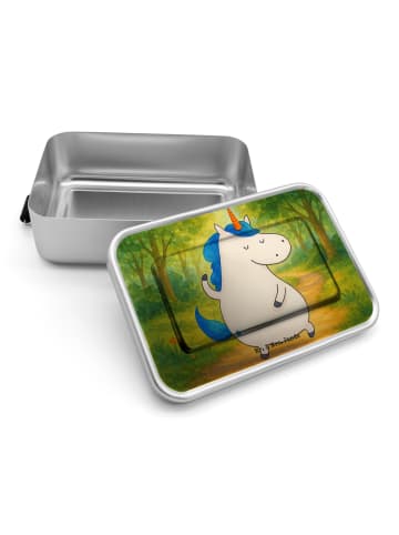 Mr. & Mrs. Panda Metall Lunchbox Einhorn Mann Design ohne Spruch in Weiß
