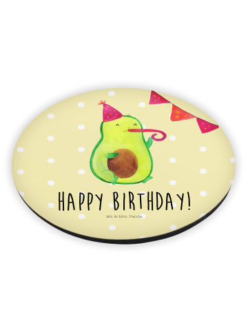 Mr. & Mrs. Panda Magnet für Kühlschrank Avocado Geburtstag mit S... in Gelb Pastell