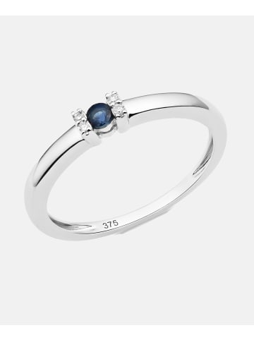 Diamant L'éternel Ring aus 375 Weißgold mit Diamant mit Saphir