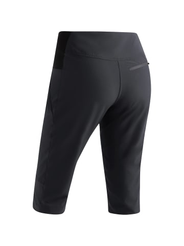 Maier Sports Outdoorhose Latit Capri Vario in Schwarz