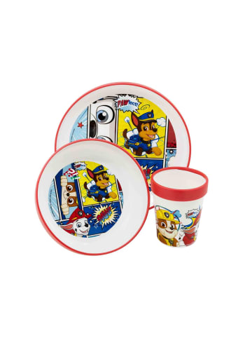 Stor 3er Set Kindergeschirr Paw Patrol in bunt