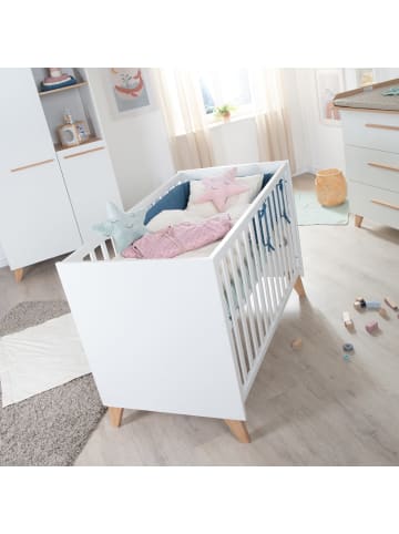 roba roba 2 in 1 Baby- & Beistellbett Leon 60 x 120 cm