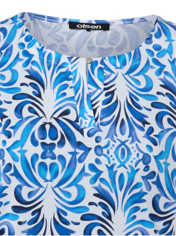 Olsen T-Shirt Clara in weiß blau
