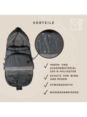 Kaiser Naturfellprodukte Kinderwagen Fußsack Akiko anthracite