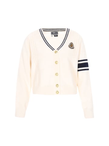 DreiMaster Maritim Cardigan in offwhite navy
