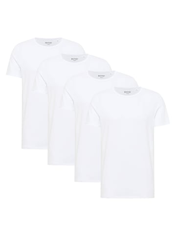 Mustang T-Shirt 4er Pack in Weiß