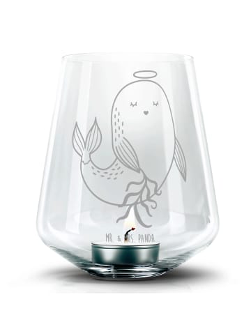 Mr. & Mrs. Panda Kerzenhalter Sternzeichen Jungfrau ohne Spruch in Transparent