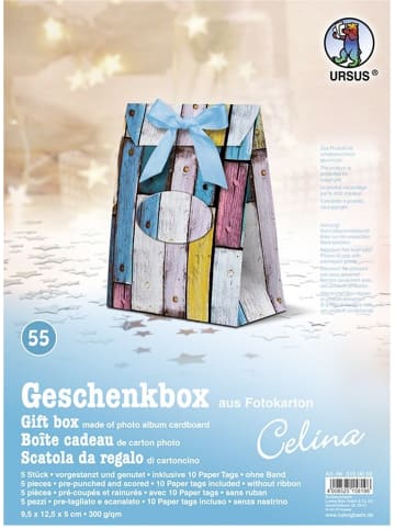 Buntpapierfabrik Ludwig Bähr Geschenkbox Celina 9,5x12,5x5cm Packung mit 5 Stück Motiv: 55