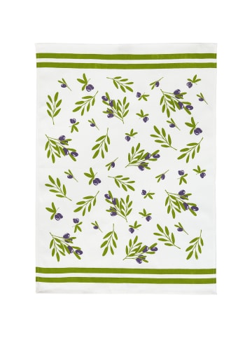 Erwin Müller Baumwolle Geschirrtuch 3er-Pack in Oliven