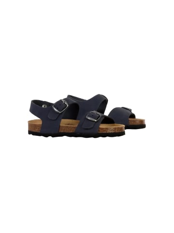 Divine Factory Leder-Pantoletten für Kinder Blau
