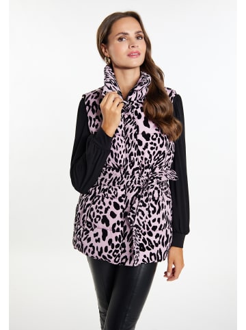 faina Damen Wattierte Weste in Mauve Leo