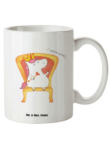 Mr. & Mrs. Panda Keramiktasse Einhorn Prinzessin ohne Spruch in Weiß