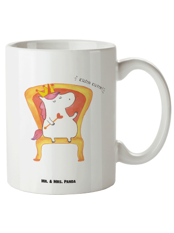 Mr. & Mrs. Panda XL Tasse Einhorn Prinzessin ohne Spruch in Weiß