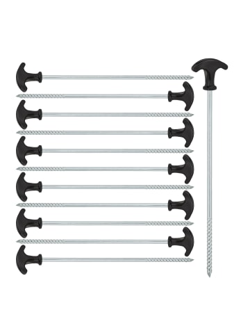 relaxdays 48x Schraubhering in Schwarz