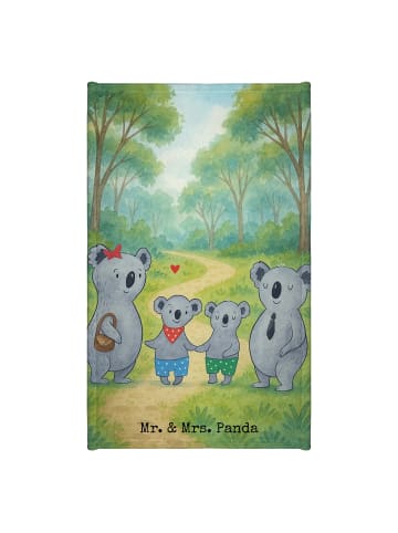 Mr. & Mrs. Panda Gästehandtuch Koala Familie zwei Design ohne Sp... in Weiß