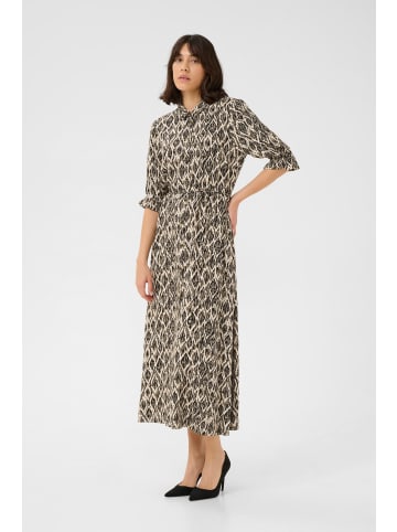 Kaffe Kleid KAveronica Regular fit in Black Grey Geometric Print