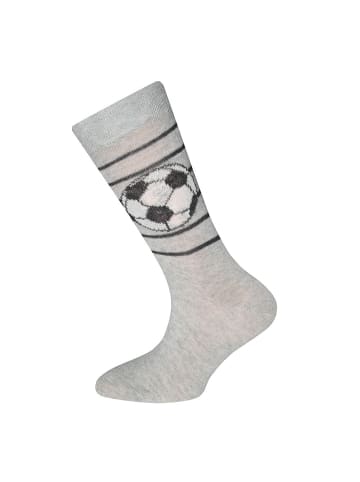 ewers 6er-Set Socken 6er Pack Fußball in grau-blau