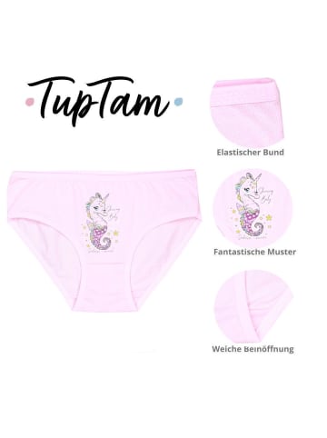 TupTam Mädchen Slips mit Aufdruck 10er Pack in rosa/gelb