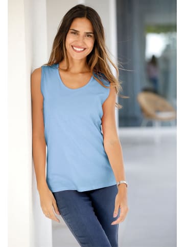 Sieh an! Shirttop in bleu
