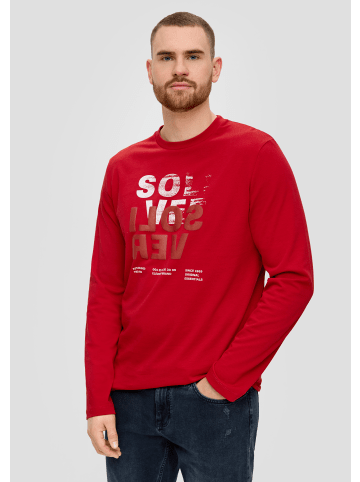 S. Oliver T-Shirt langarm in Rot