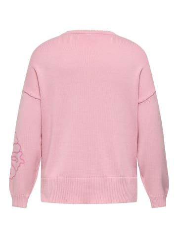 ONLY Carmakoma Strickpullover in Romance Rose 1