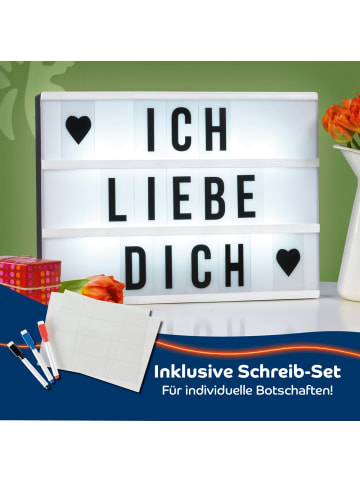 EASYmaxx EASYmaxx LED-Leuchtkasten A4 mit 173 Buchstaben, Zahlen & Symbolen inkl. Schreib