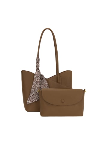 Usha 2-In-1 Tote Bag Set 2-IN-1 Tote Bag Set in Light Brown