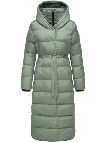 ragwear Steppmantel Niara Long in Dusty Green