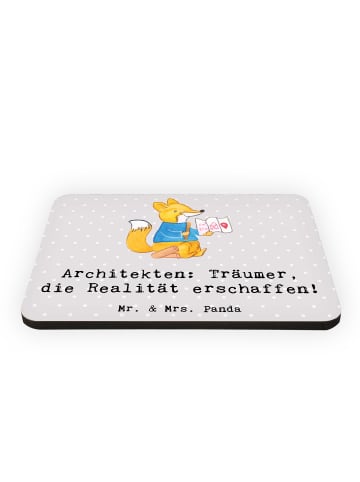 Mr. & Mrs. Panda Magnet Architekt Träumer mit Spruch in Grau Pastell