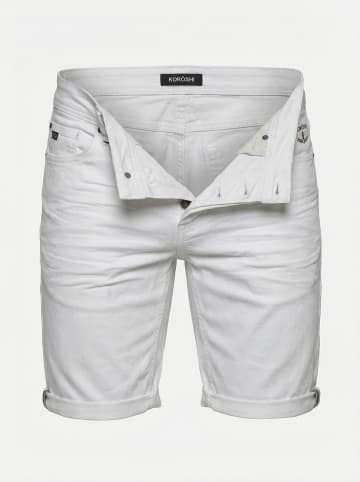 KOROSHI Herren jeansshorts nautik in weiß