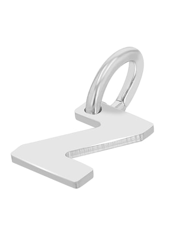 Adeliás Unisex Anhänger – Buchstabe N Buchstabenanhänger aus 925 Silber in silber