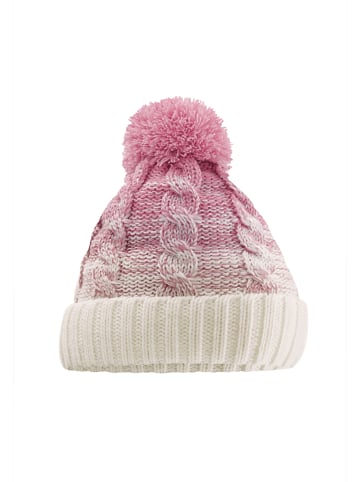 Yuhu Damen Strickmütze mit Fleecefutter und Farbverlauf für Wintertage in Rosa