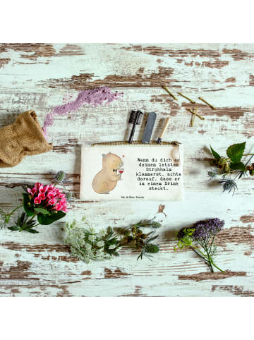 Mr. & Mrs. Panda Mäppchen Capybara Wein mit Spruch in Weiß