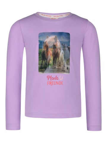 Pferde FREUNDE Longsleeve Pferde FREUNDE in lavendel