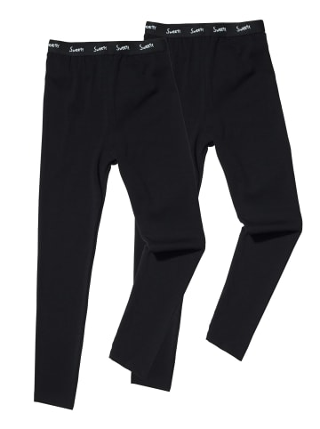 Sweety for Kids 2er-Set: Leggings in schwarz