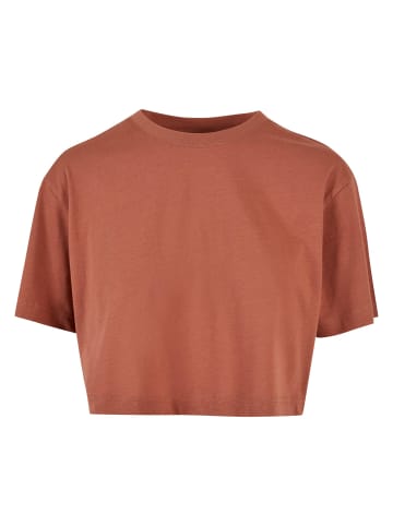 Urban Classics Cropped T-Shirts in terracotta