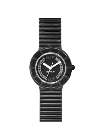 Hip Hop Analoguhr crystal mini weiss