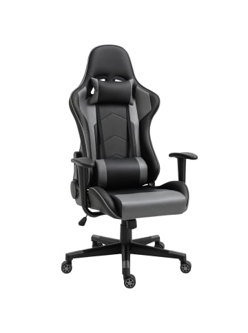 Vinsetto Bürostuhl-B67,5 x T56 x H126-136 cm-Schwarz