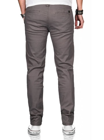 Maurelio Modriano Maurelio Modriano Herren Designer Chino Hose Schwarz MM-002 in Grau