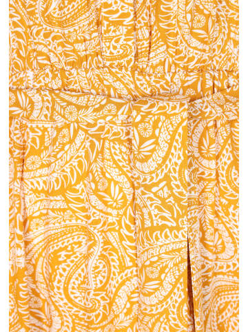 gaya Women Dress in Yellow White