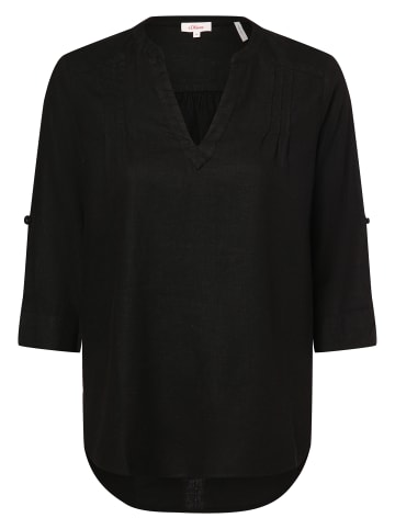 S. Oliver Blusenshirt in schwarz