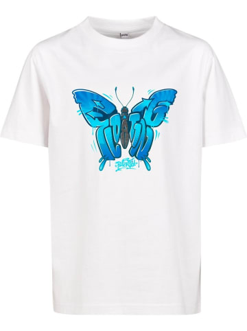 Mister Tee Shirt "Kids Butterfly Floating Tee" in Weiß