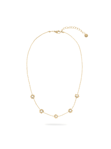 s.Oliver Kette Perlenblume in gold