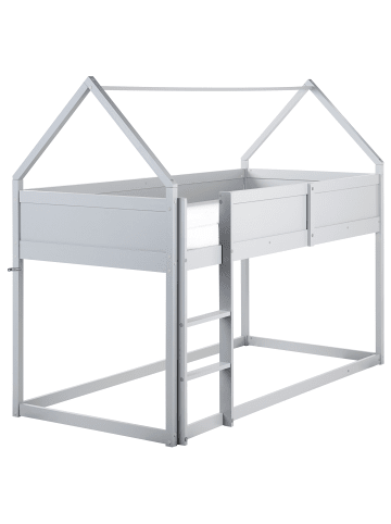Beliani Einzelbett DIENNE in Grau - (W) 102 x (H) 165 x (L) 206 cm