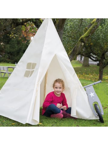 roba Spielzelt 'Tipi' - Kinderspielzelt aus Stoff - inkl. Tasche - Beige